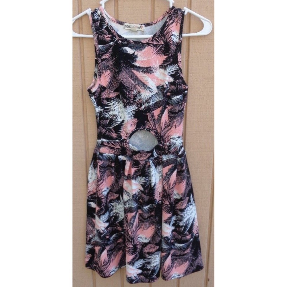 SORAD JUNIORS PALM TREE DRESS KOHLS SIZE XS